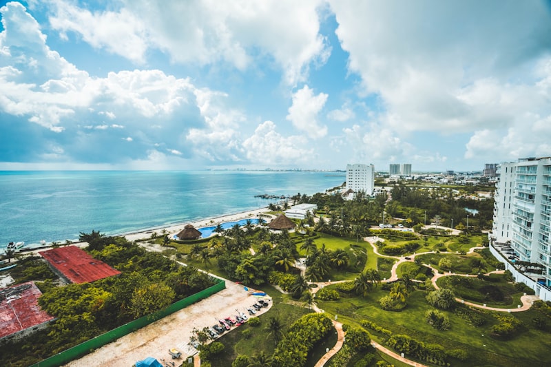 Praia em Cancún, México